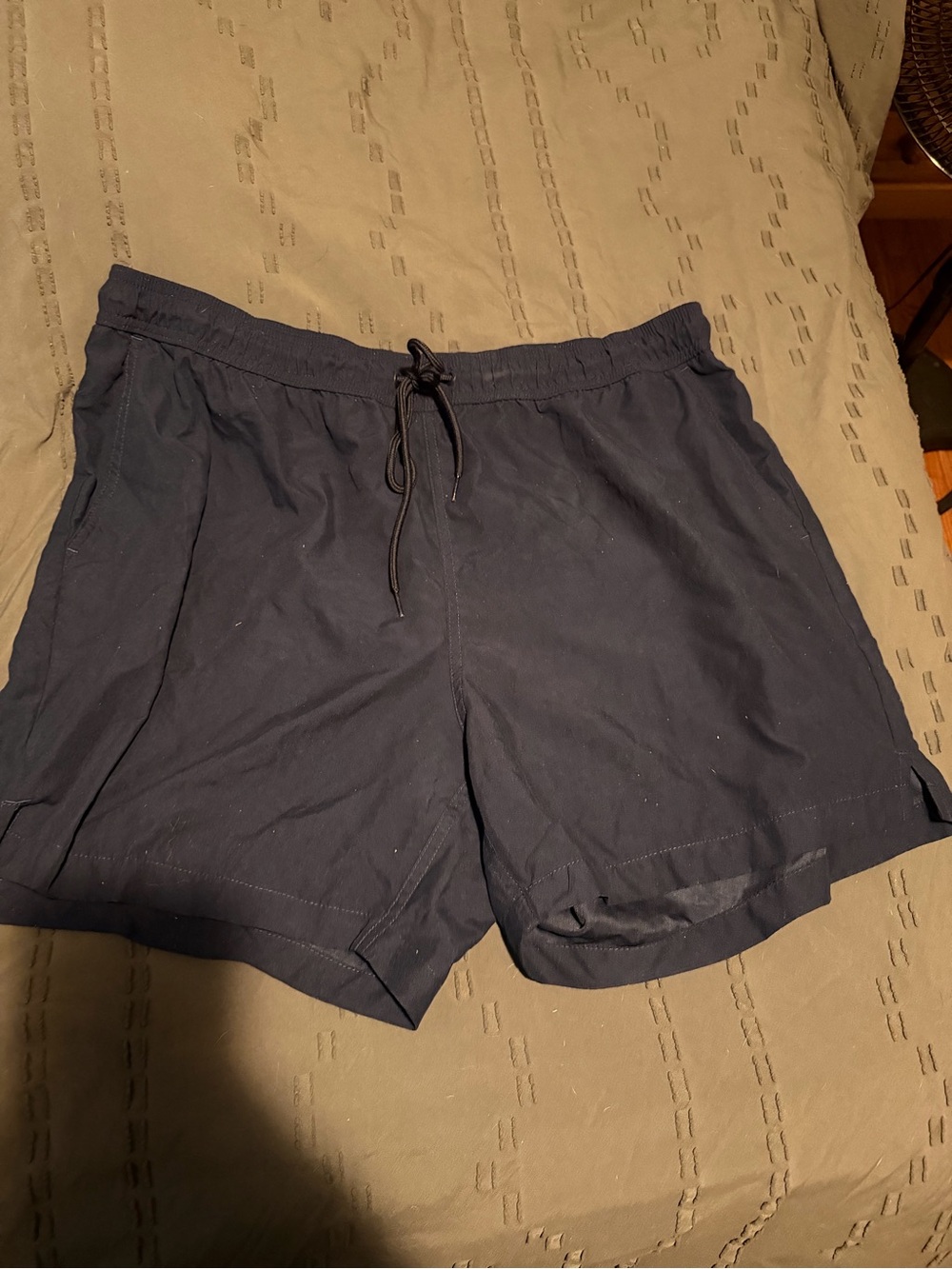 Men's Navy Athletic Drawstring Shorts